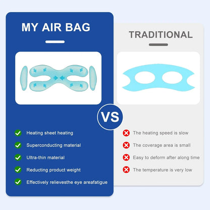 Newest Visible Eye Massager | Smart Airbag Compression Glasses with Bluetooth Music for Better Sleep