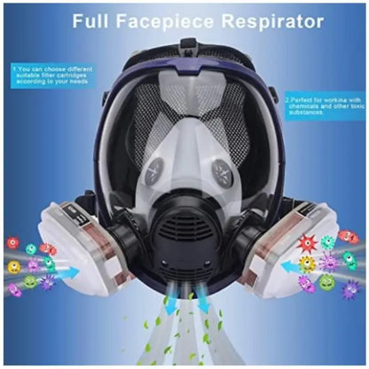 Chemical Gas Mask 6800 – Full Face Anti-Fog Respirator for Industrial, Welding, Spray Paint, Acid Gas Protection