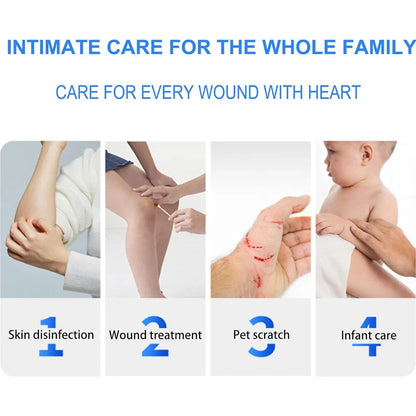 50PCS Medical Alcohol Swabs – Disposable Iodine Disinfecting Cotton Sticks for First Aid & Home Use