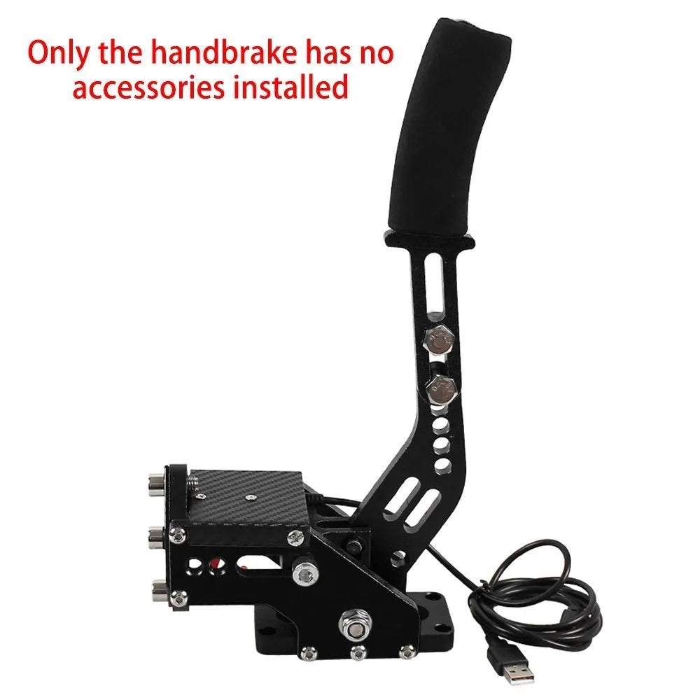 USB Handbrake for Racing Sim — Compatible with G25/27/29, T300, T500, Fanatec OSW, Dirt Rally PC Games, Red/Black/Blue HB-1009