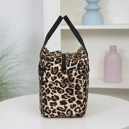 Thickened Nylon Insulated Lunch Bag – Large Capacity Portable Lunch Box with Aluminum Foil Lining for Work, Picnic, or School