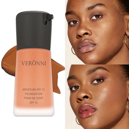 Matte Liquid Foundation – Full Coverage BB Cream with Oil Control, Waterproof & Long-Lasting Natural Face Base