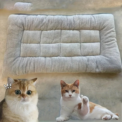 Extra-Large Plush Pet Bed — Super Soft Thick Polyester Dog & Cat Sofa, House, and Cage Mat