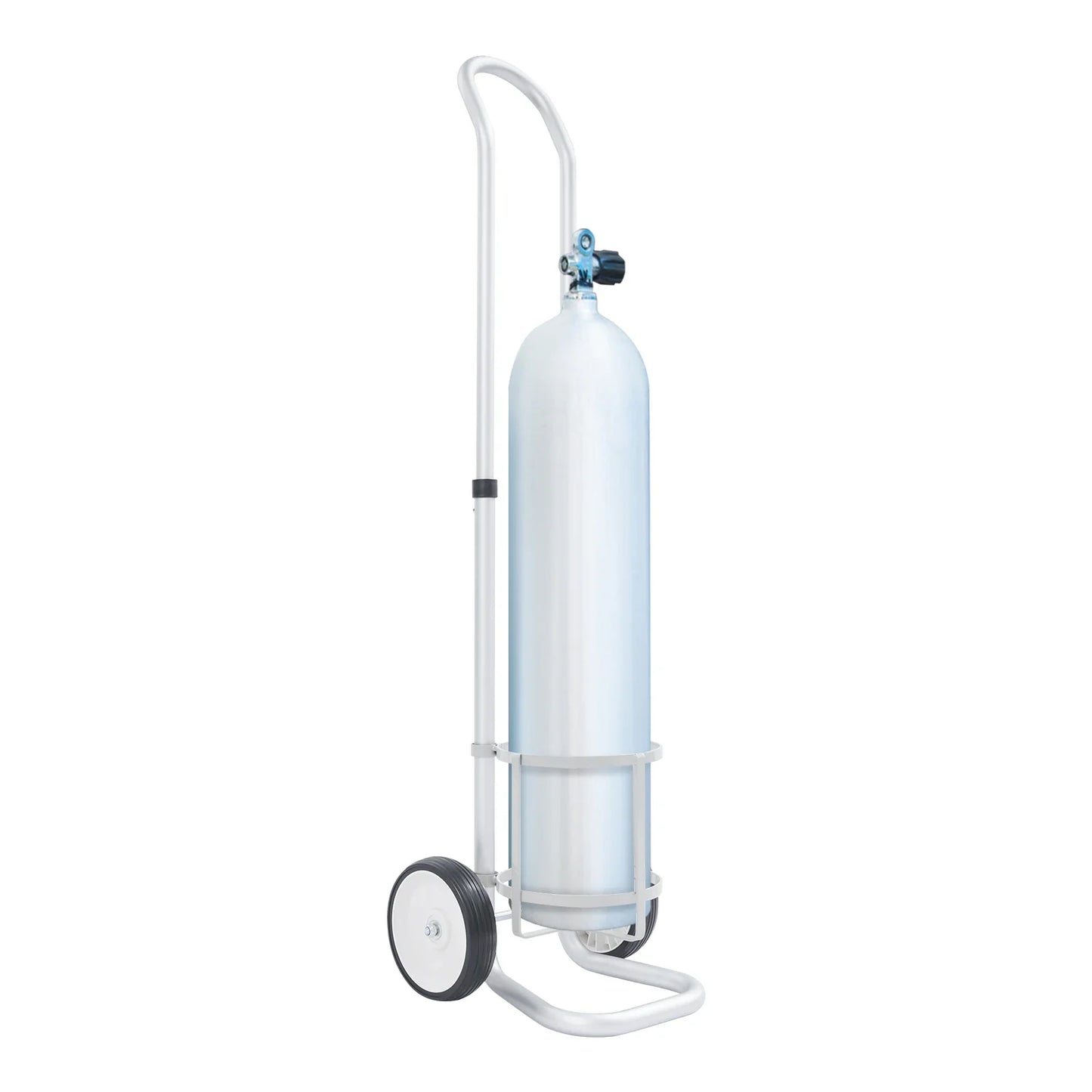 Oxygen Cylinder Cart Dolly with Adjustable Handle – Portable Oxygen Tank Trolley for Easy Transport