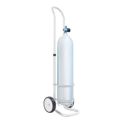 Oxygen Cylinder Cart Dolly with Adjustable Handle – Portable Oxygen Tank Trolley for Easy Transport