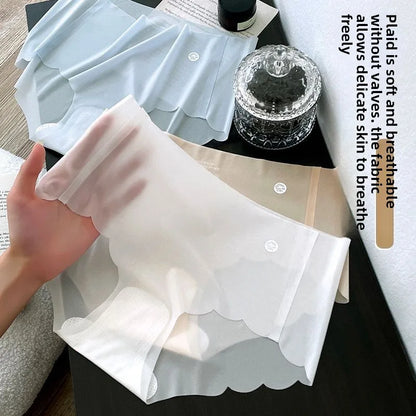 6-Pack Women’s Seamless Ice Silk Underwear – 3D Shaping Peach Butt Invisible No-Show Panties for Yoga & Daily Wear