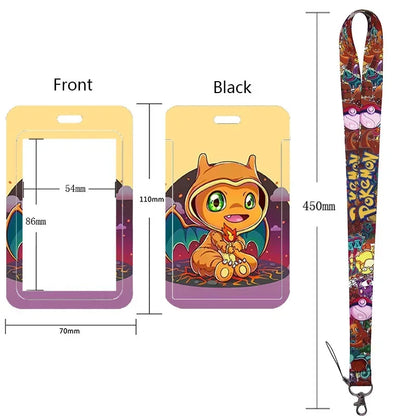 Pikachu Neck Strap Lanyard for Keys – ID Badge Holder, Keychain, Key Rings, Fashion Accessory Gift
