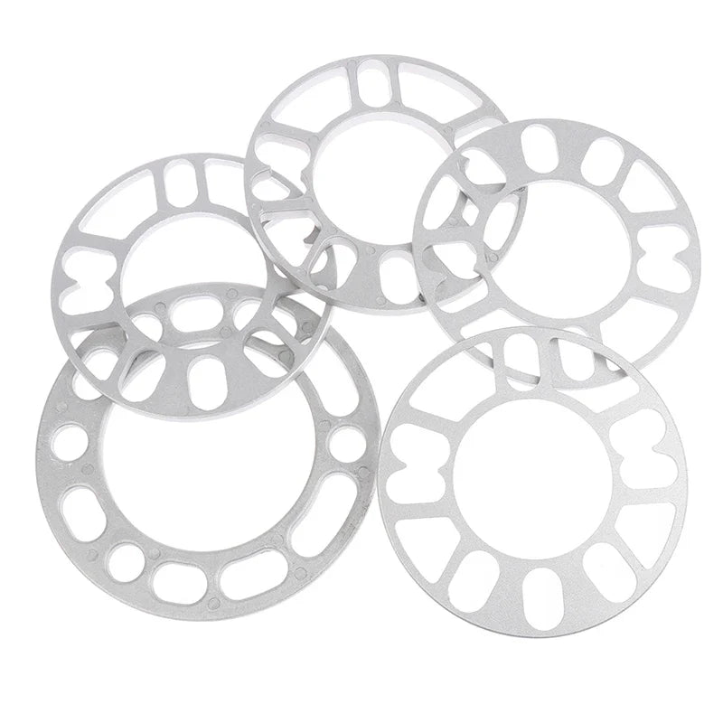Aluminum Alloy Wheel Spacer Adaptor Set: 3/5/6/8/10mm Plates - Car Accessories
