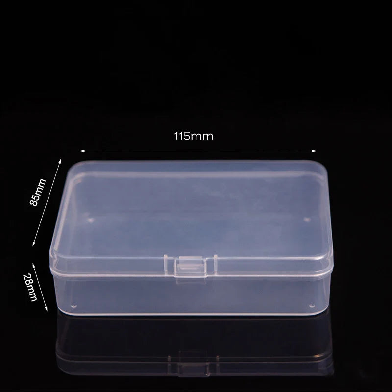 Mini Rectangular Plastic Storage Box – Translucent, Dustproof Jewelry & Small Item Container