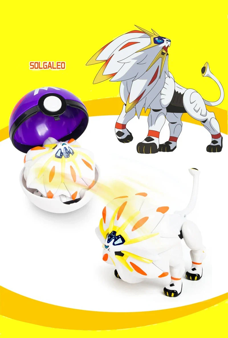 Pokemon Action Figures Set – Pikachu, Gengar, Dragonite, Snorlax & Pokeball Toys