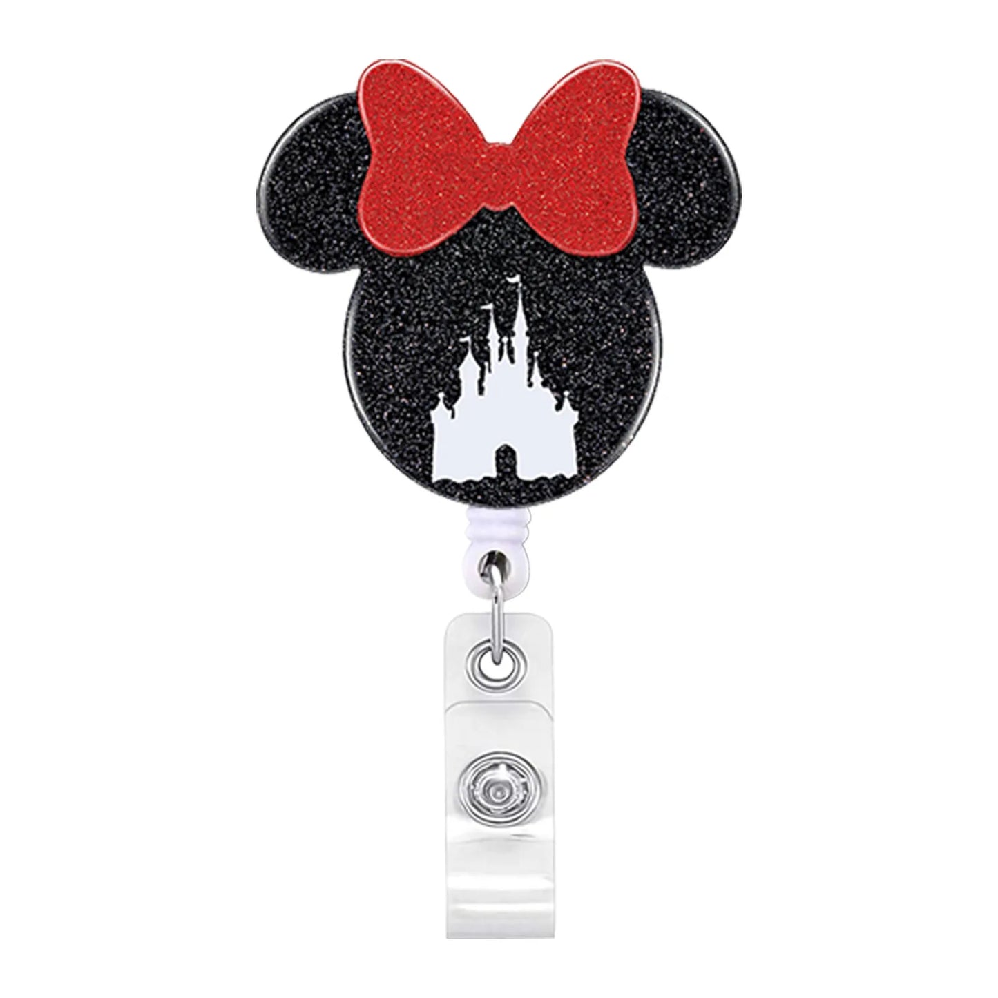 2023 Acrylic Retractable Nurse Badge Reel – Cute Anime Christmas ID Card & Key Holder Lanyard