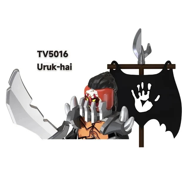 TV6403/TV6404/TV6405 Blocks Toy Set — Orcs, Dwarfs, Elves & Rohan Knight Action Figures Building Bricks for Kids Gift