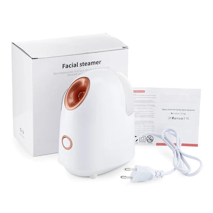 Nano Ionic Facial Steamer - Hot Mist Home Sauna Spa Humidifier for Women and Men, Moisturizing & Pore Unclogging