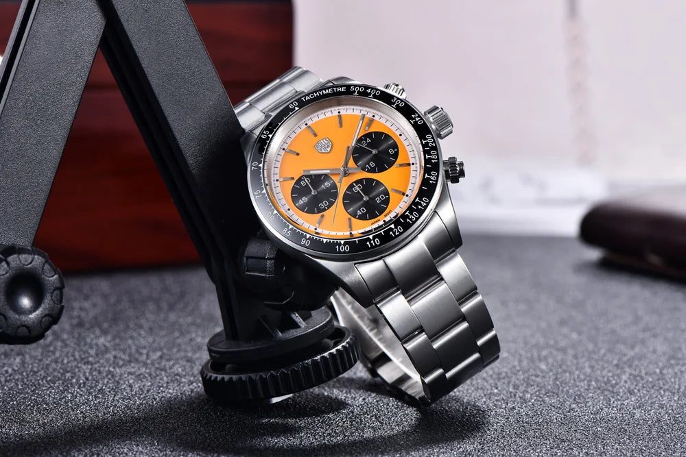 RollsTimi Men's Watch 2024 – Luxury Japan VK63 Quartz Chronograph, Sapphire Glass, Stainless Steel Wristwatch
