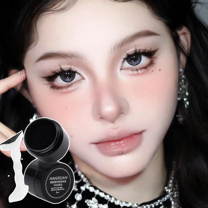 Waterproof Simple Eyeliner Stamp - Long-Lasting Double-Ended Lash Template with Ink, Black Eye Liner for Beginners