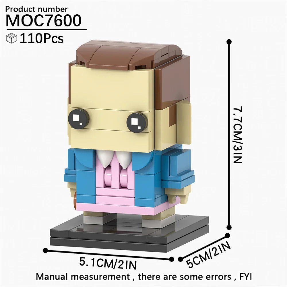 MOOXI Monster Demodog Stranger Things Figure Brickheadz Building Blocks Set – MOC Toy Gift