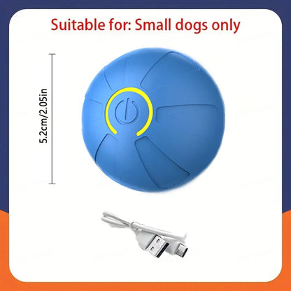 Smart Interactive Dog Toy Ball – USB Rechargeable Automatic Rolling & Bouncing Chew Toy for Puppies to Large Dogs