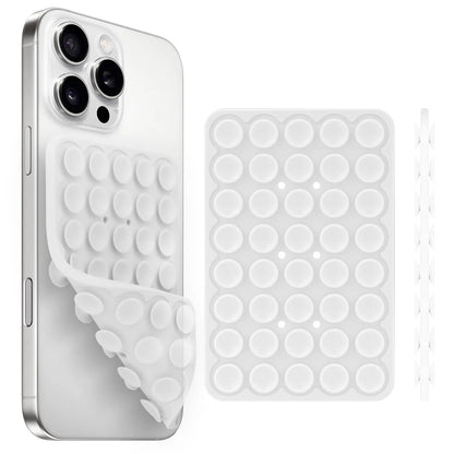 Silicone Suction Cup Phone Holder – Double-Sided, Anti-Slip Mobile Mount, Detachable Rubber Pad for Smartphones