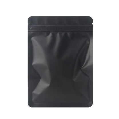 100PCS Double-Sided Frosted Mylar Bags - Flat Bottom, Waterproof, Heat-Sealing Aluminum Foil Zipper Bags