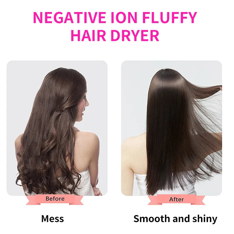 All-in-1 Hot Air Brush Styler – Electric Ion Hair Dryer, Volumizer, Straightener & Curler Comb Roller