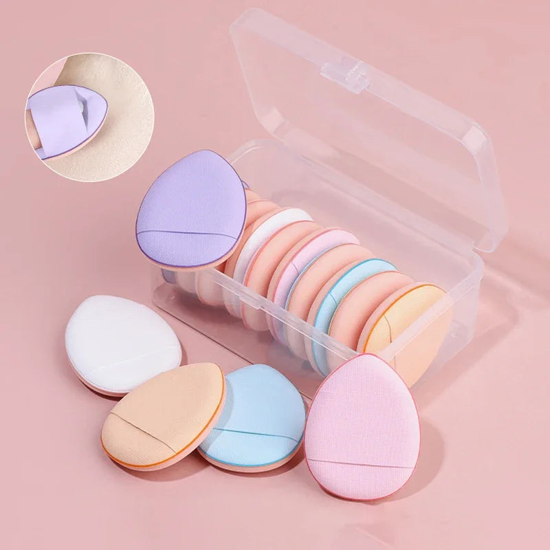 3/10PCS Mini Cosmetic Cushion Puffs – Professional Finger Puffs for Foundation & Concealer Makeup