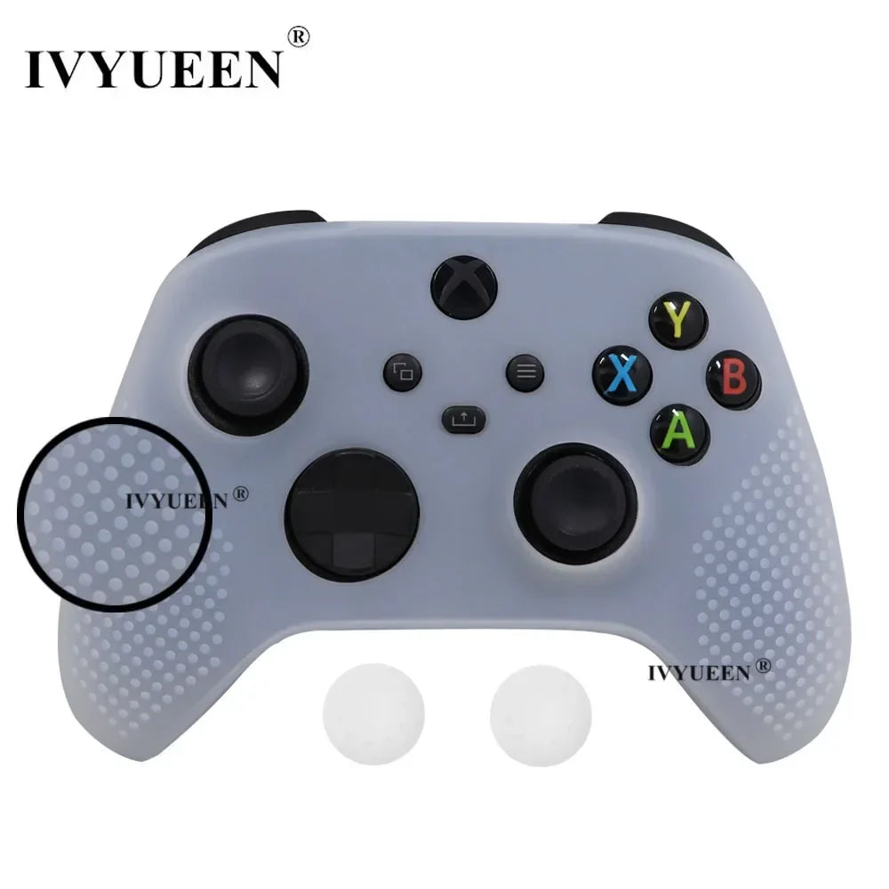 IVYUEEN MixColor Protective Silicone Case for Xbox Series S/X Controller — Thumbstick Grip Caps & Gamepad Cover