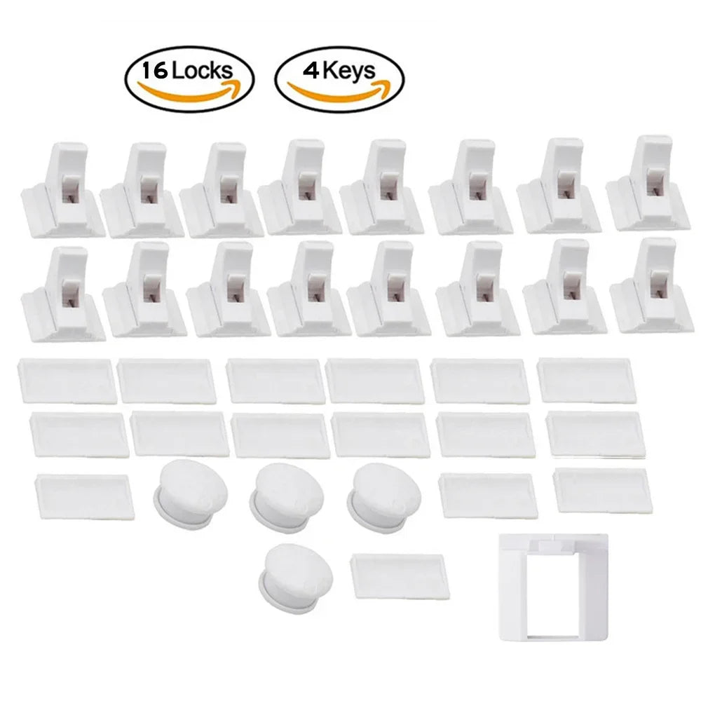Children’s Magnetic Safety Lock — Baby Protection Drawer & Cabinet Door Lock Limiter for Child Security
