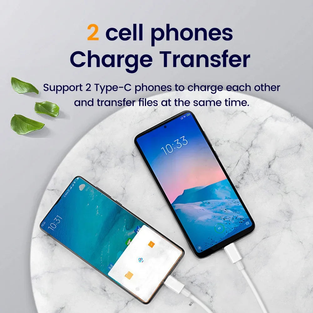 30cm USB-C to USB-C Fast Charging Cable – Compatible with iPhone 15, Xiaomi, Samsung, Huawei & Power Banks