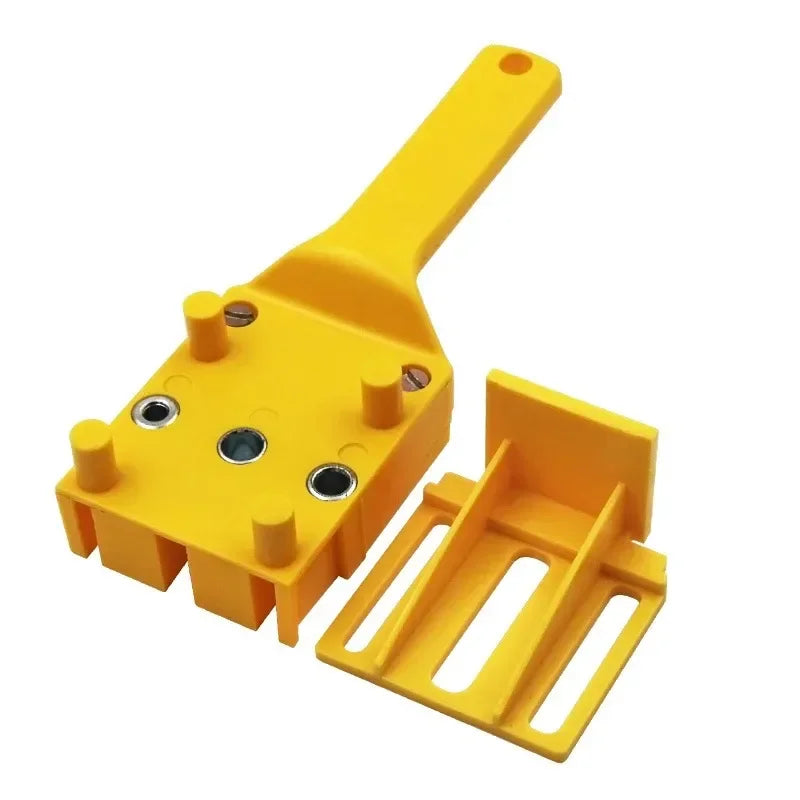 3-in-1 Self-Centering Dowel Jig Drill Guide Kit – 6/8/10mm Woodworking Straight Hole Punching & Joinery Positioning Tool