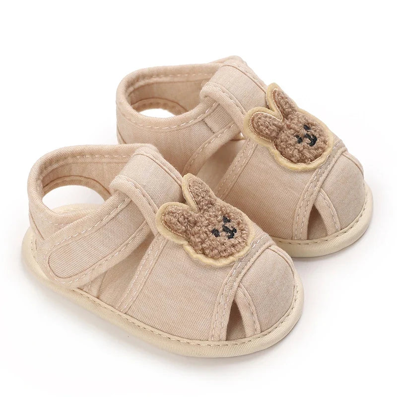 Cute Bear Baby Sandals - Soft Sole First-Step Shoes for Infants & Toddlers 0–18 Months