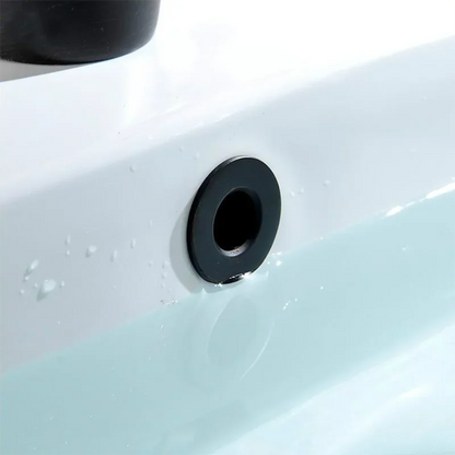 Brass Bathroom Sink Overflow Cover Cap – Chrome Trim Basin Faucet Hole Ring Insert Replacement, Bathroom Accessories for Universal Fit & Easy Installation