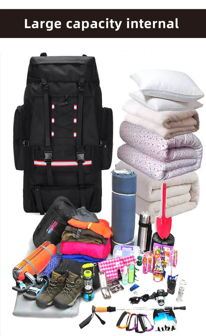 130L Hiking & Camping Backpack - Large Molle Trekking Rucksack for Men, Outdoor Travel & Sports Bag