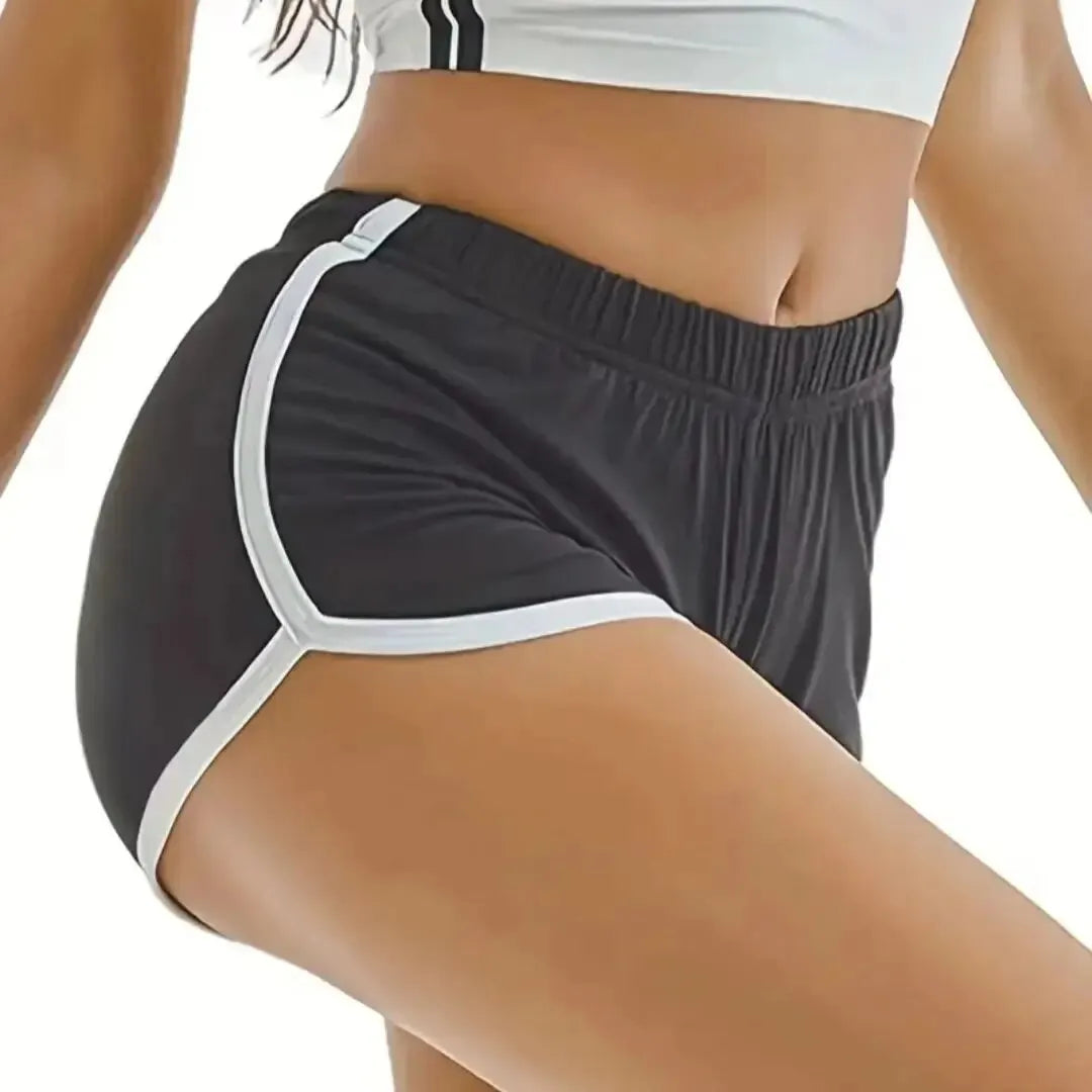 Women's Sports Shorts: Casual Loose Straight Pants with High-Waist Design - Thin, Anti-Walking Three-Point Yoga Hot Pants