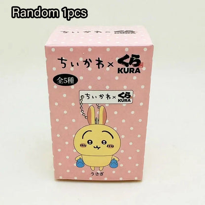 Chiikawa Random Figure Keychain Set – Cute Usagi, Hachiware, Momonga & Kurimanju Collectible Toy Gift for Kids