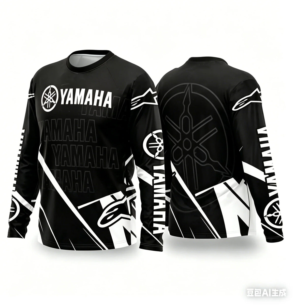 YAMAHA Motorcycle Riding Suit - Breathable Quick-Dry Long Sleeve Off-Road Racing Sportswear for Men & Women