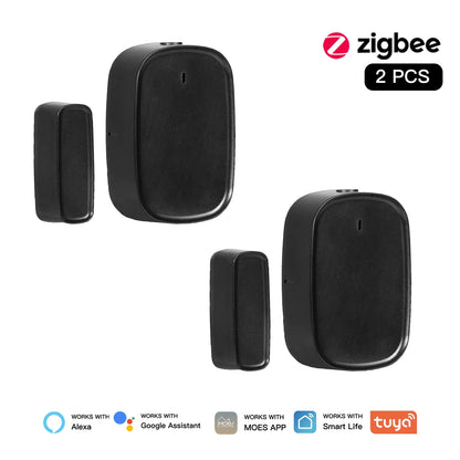 MOES Tuya ZigBee Smart Window & Door Sensor – Home Security Alarm with Remote Control via Smart Life App
