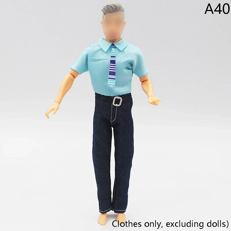 30cm Doll Clothing Set — Men’s Multi-Style Sports Outfit for Boyfriend Dolls