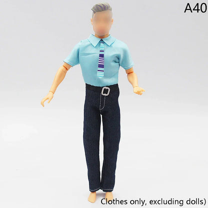 30cm Doll Clothing Set — Men’s Multi-Style Sports Outfit for Boyfriend Dolls