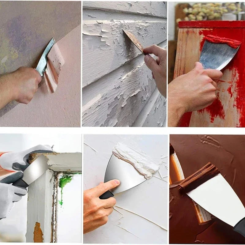 2-5 Inch Stainless Steel Putty Knife Scraper – Paint, Construction & Household Cleaning Tool