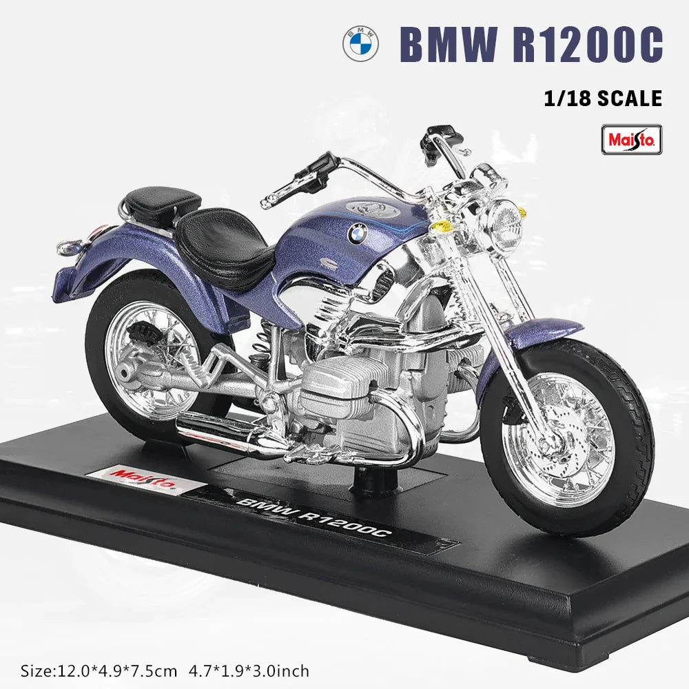 Maisto 1:18 Alloy Motorcycle Model – Yamaha MT-07/MT-10, Ducati, Kawasaki, KTM, Suzuki, BMW
