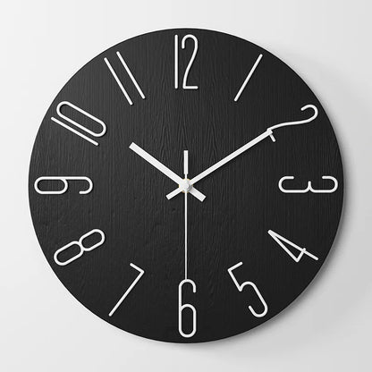 3D Digital Wall Clock – Simple Creative Household Dial, Fashion Decorative 12-Inch (30CM) Clock for Living Room