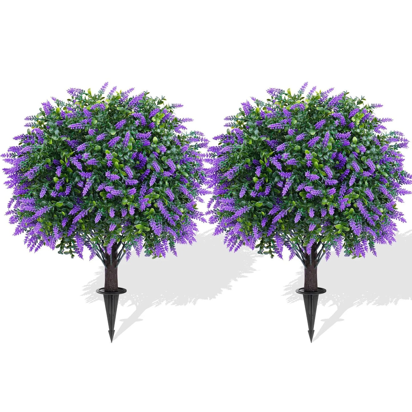 Artificial Lavender Tree - UV-Resistant Faux Greenery Plant for Garden & Porch Decor