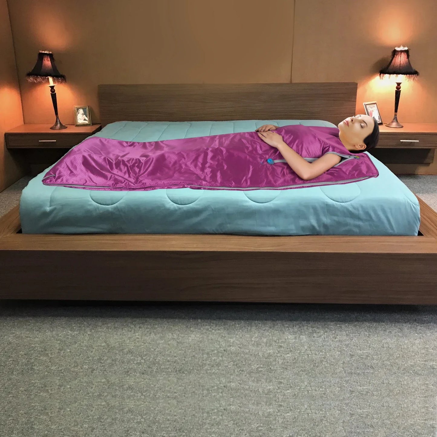 650W Portable Infrared Sauna Blanket – Remote Control Weight Loss & Beauty Machine, 180x80cm