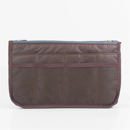 Multifunctional Bi-Fold Storage Bag - Large Capacity Double Zipper Makeup & Toiletry Organizer