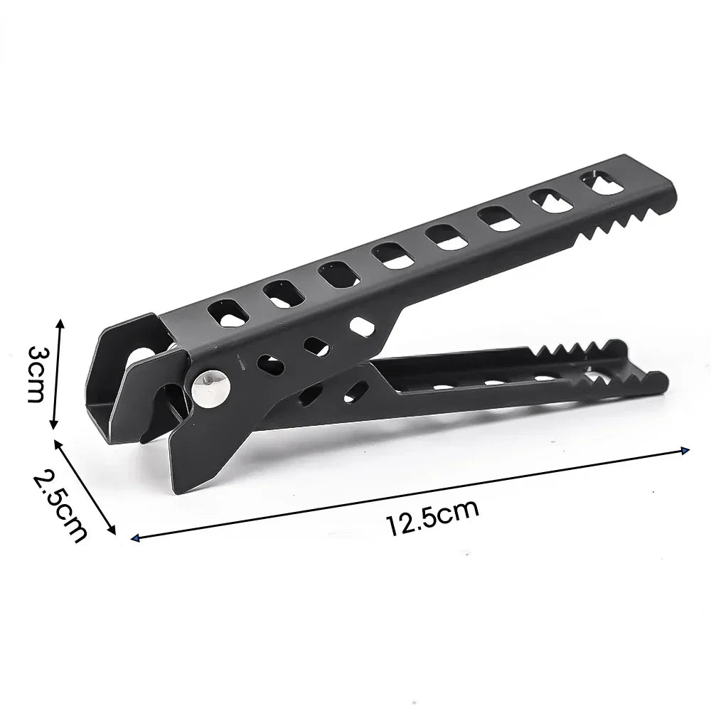 Camping Pan Gripper Clip - Anti-Scald Pot Bowl Clamp for Hiking, Outdoor Cooking, BBQ & Picnic Tableware Accessories