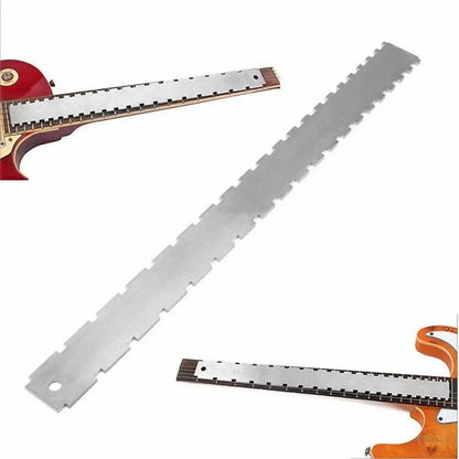 Miwayer Guitar Neck Notched Straight Edge — Luthier Tool with String Action Ruler Gauge for Gibson & Fender Electric Guitars