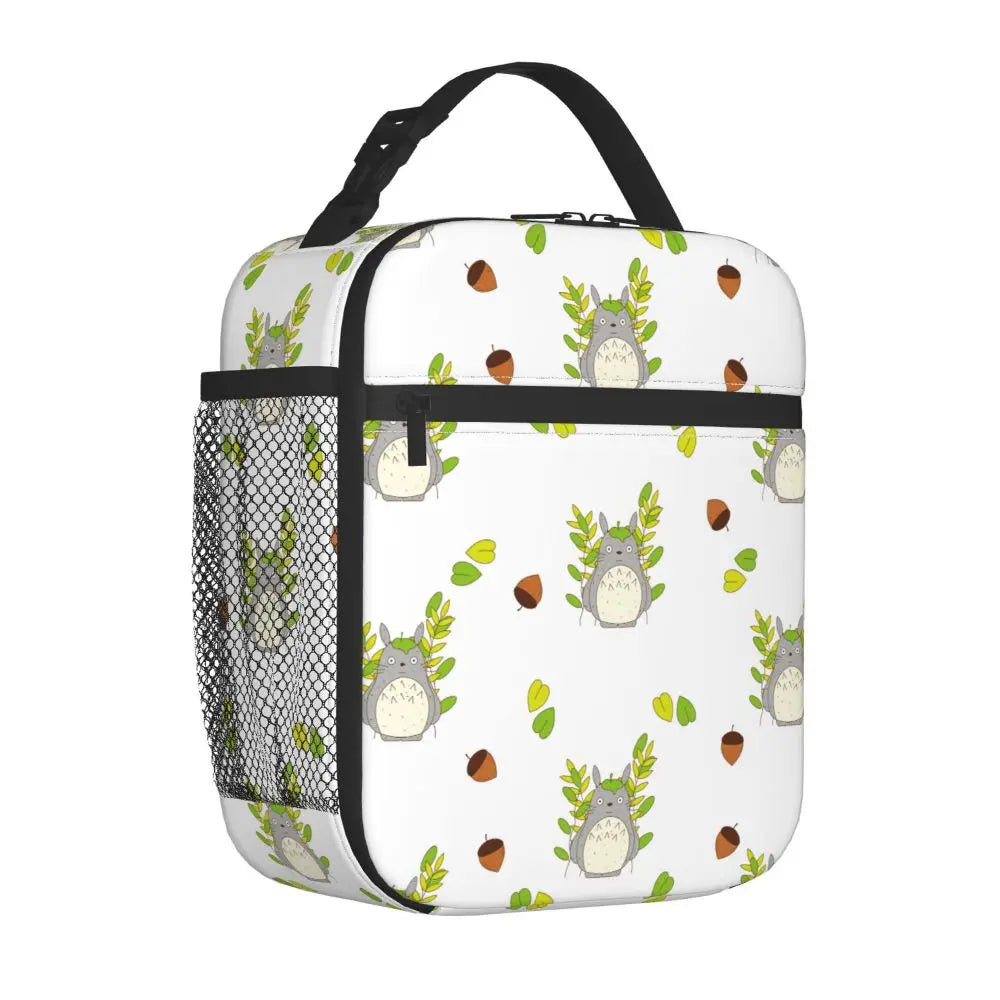 Totoro Miyazaki Anime Insulated Lunch Tote Bag – Portable Thermal Cooler for School & Office