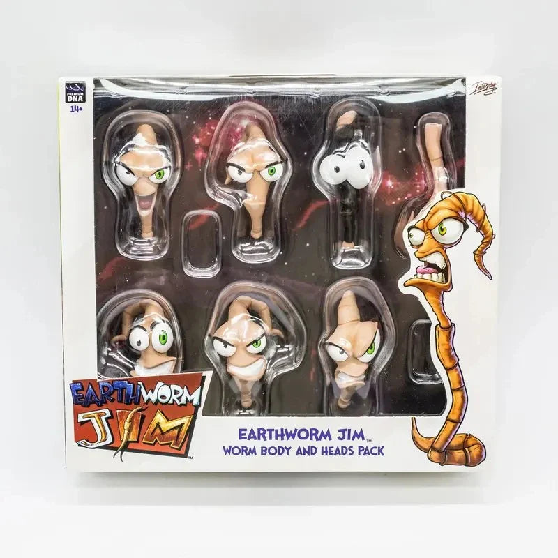 Genuine Earthworm Jim 2.0 PDNA 1/12 Scale Psy-Crow & Bob The Killer Action Figures – Collectible Worm Body Toys & Gifts