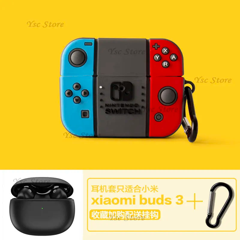 Cartoon Silicone Earphone Case for Xiaomi Buds 3 — Soft Protective Shell for Wireless Earbuds