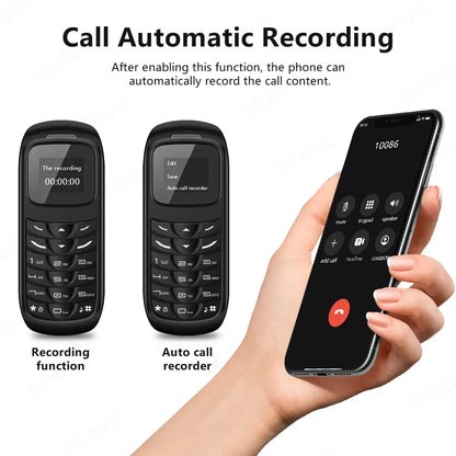 Unlocked Mini Mobile Phone – Bluetooth, Voice Changer, Automatic Call Recording, Magic Voice, Portable Cheap Cellphone